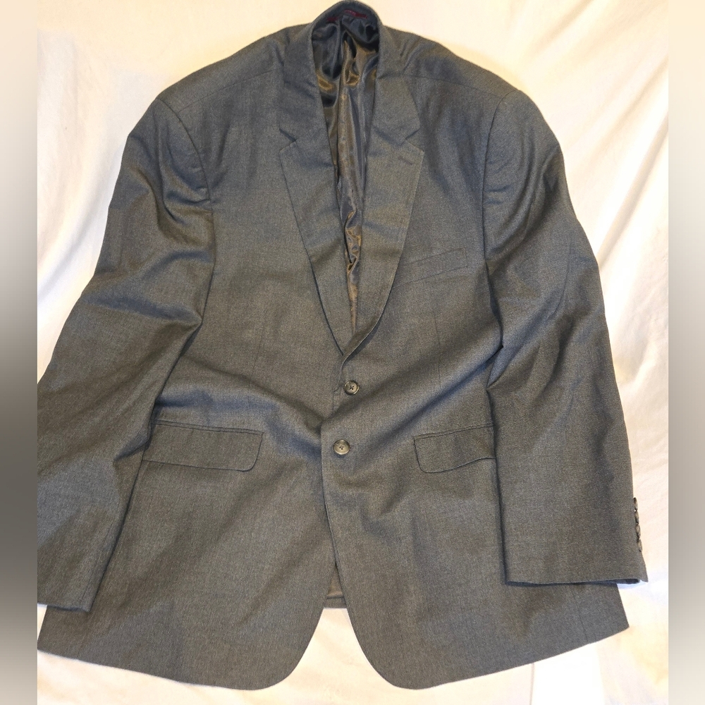 Merona Charcoal Grey Sport Coat 2 Button Blazer for Men Size 46R